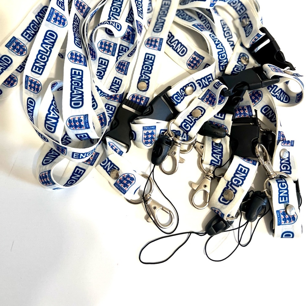 FIFA World Cup Qatar 2022. England lanyard. Qatar 2022. Set of Seven. Brand new